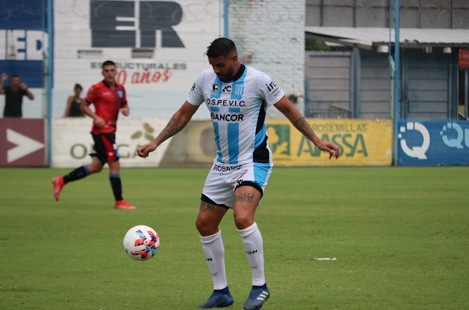 Diego Jara, delantero de 39 años, y sus expectativas para el Federal A que se viene con Racing. (Prensa Racing).