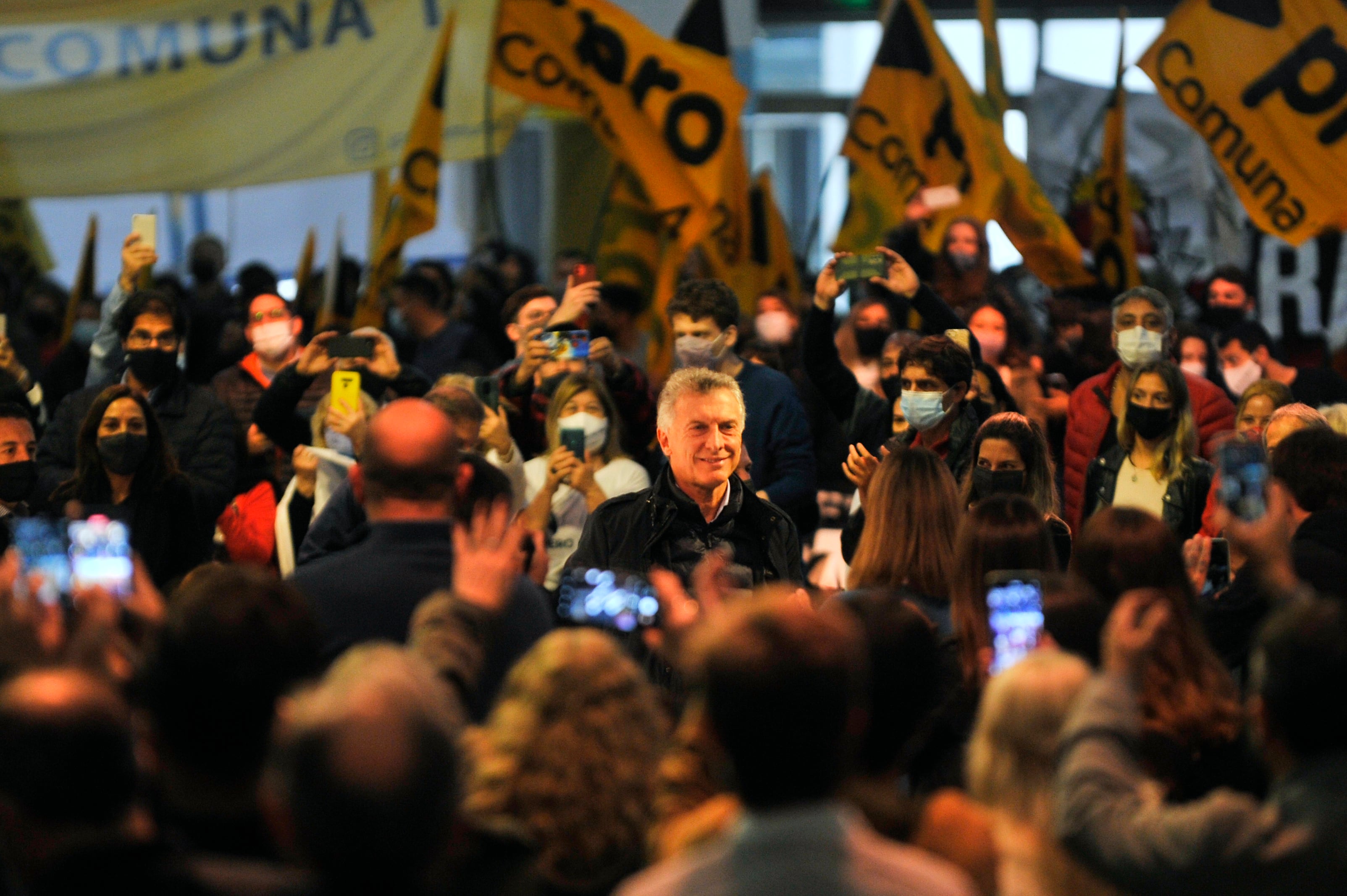 Mauricio Macri estuvo en el acto de cierre de campaña de Juntos por el Cambio. 