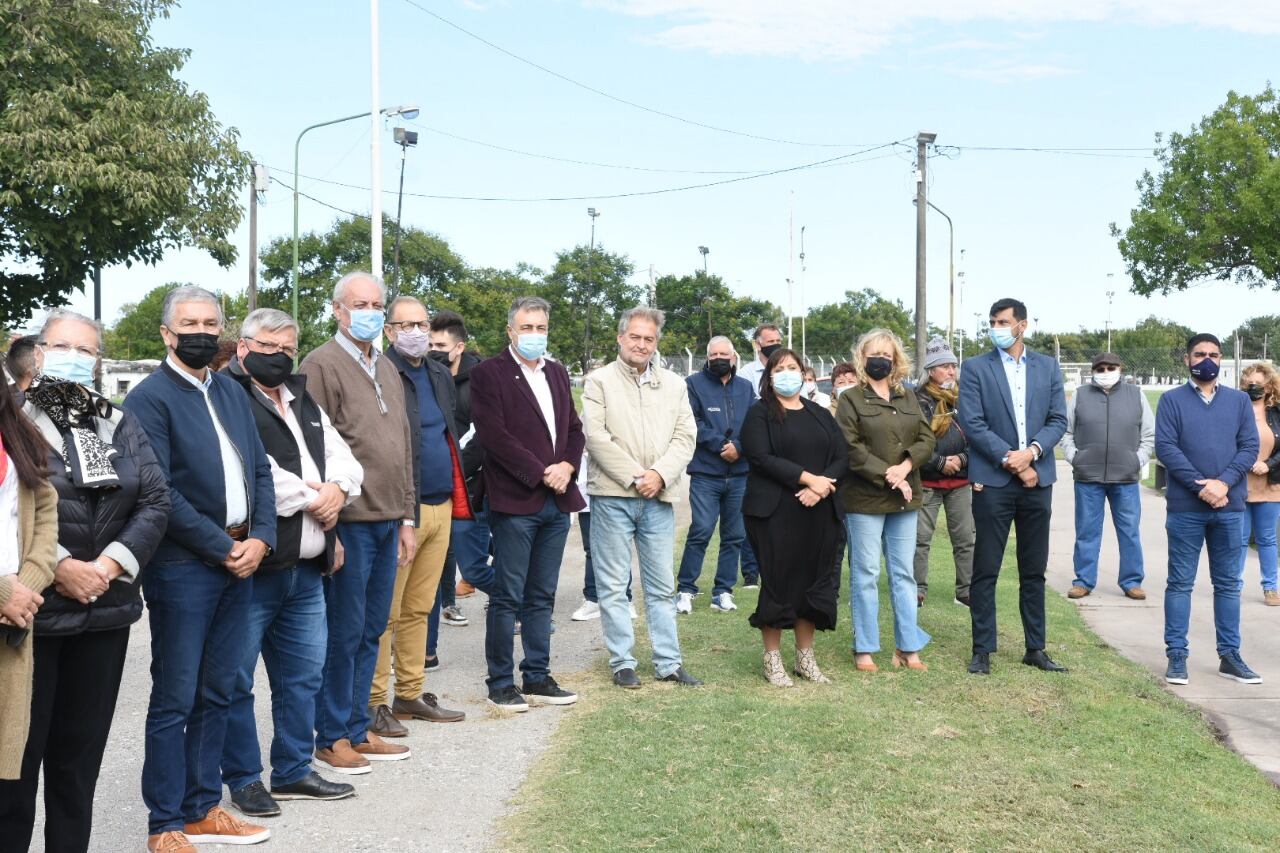 Autoridades en el acto oficial por el día de la Memoria, por la Verdad y la Justicia