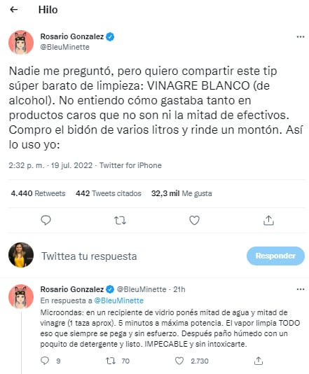 El comienzo del hilo en Twitter que se volvió viral.