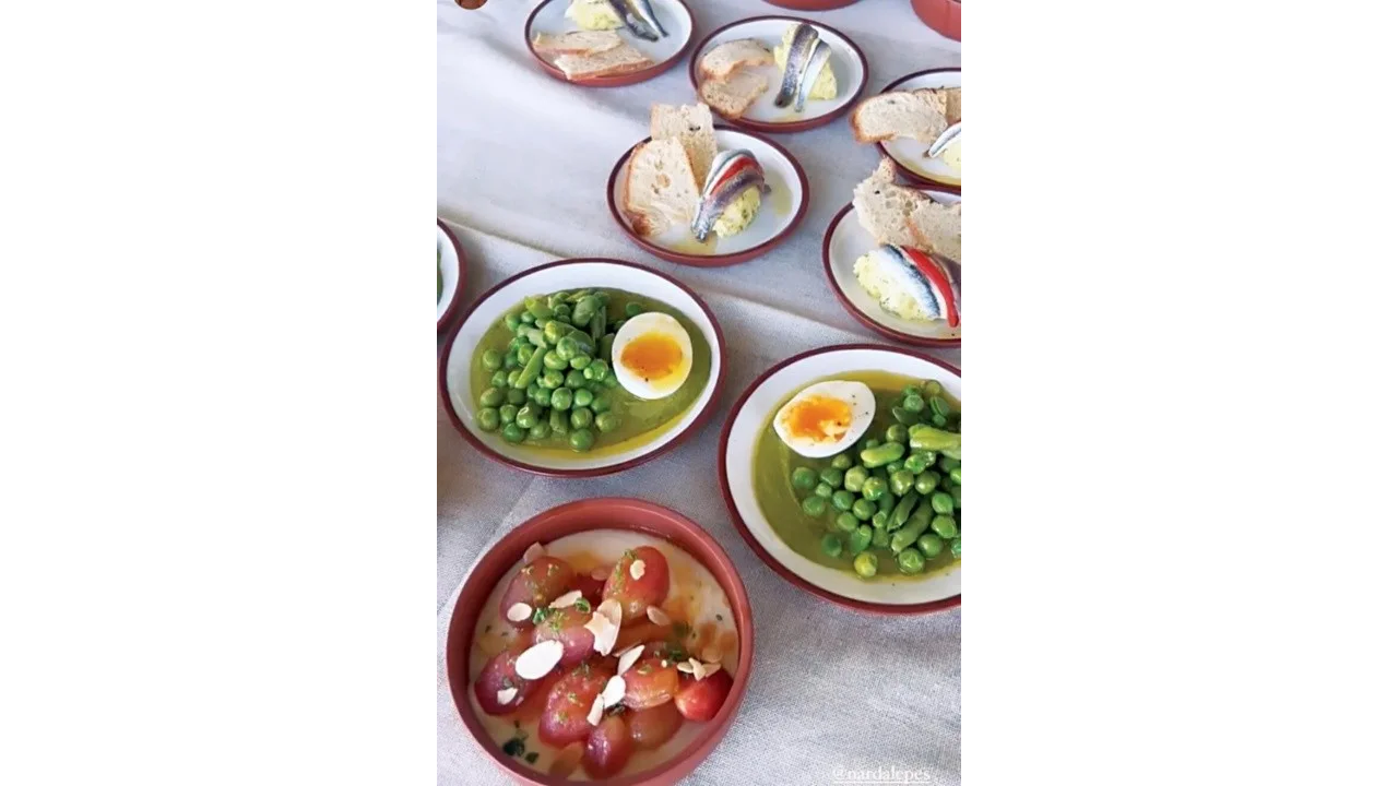 El almuerzo que Narda Lepes le hizo a la pareja.