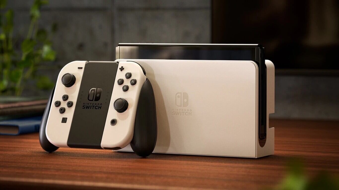 Un modelo diferente de la Nintendo Switch.