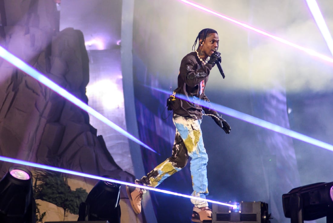 Travis Scott en el Festival de Astroworld. (AP)