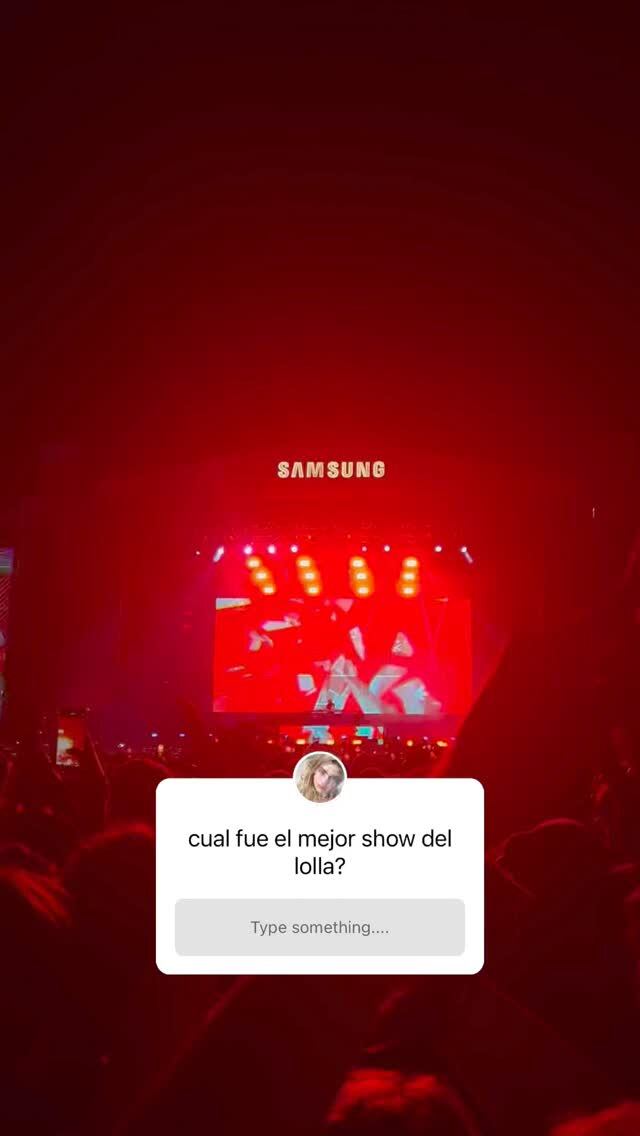 El percance de Martita Fort durante el Lollapalooza Argentina 2022.