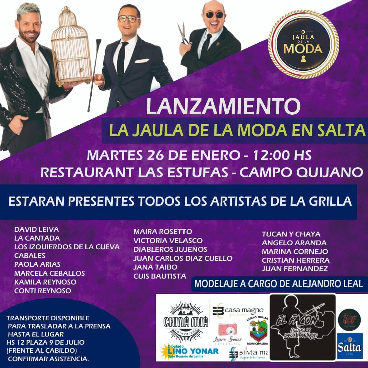 El evento llega a Salta el domingo 14 de febrero.