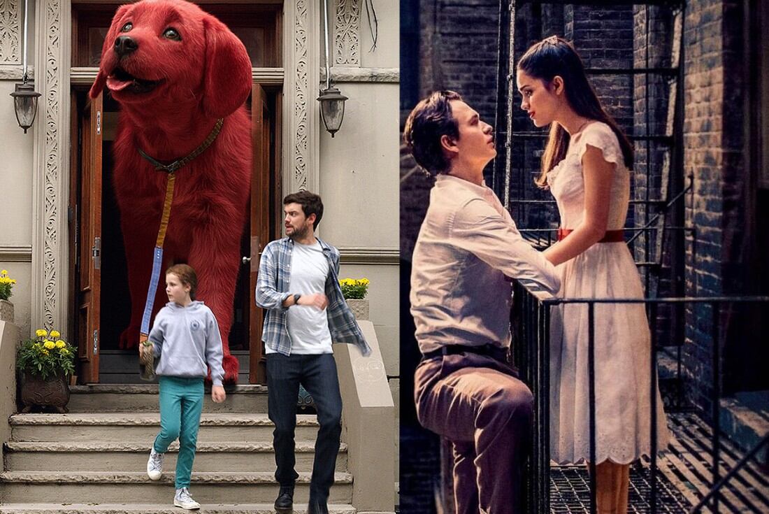 Clifford, el gran perro rojo y Amor sin barreras, dos de las pelis de la semana (Captura de pantalla).