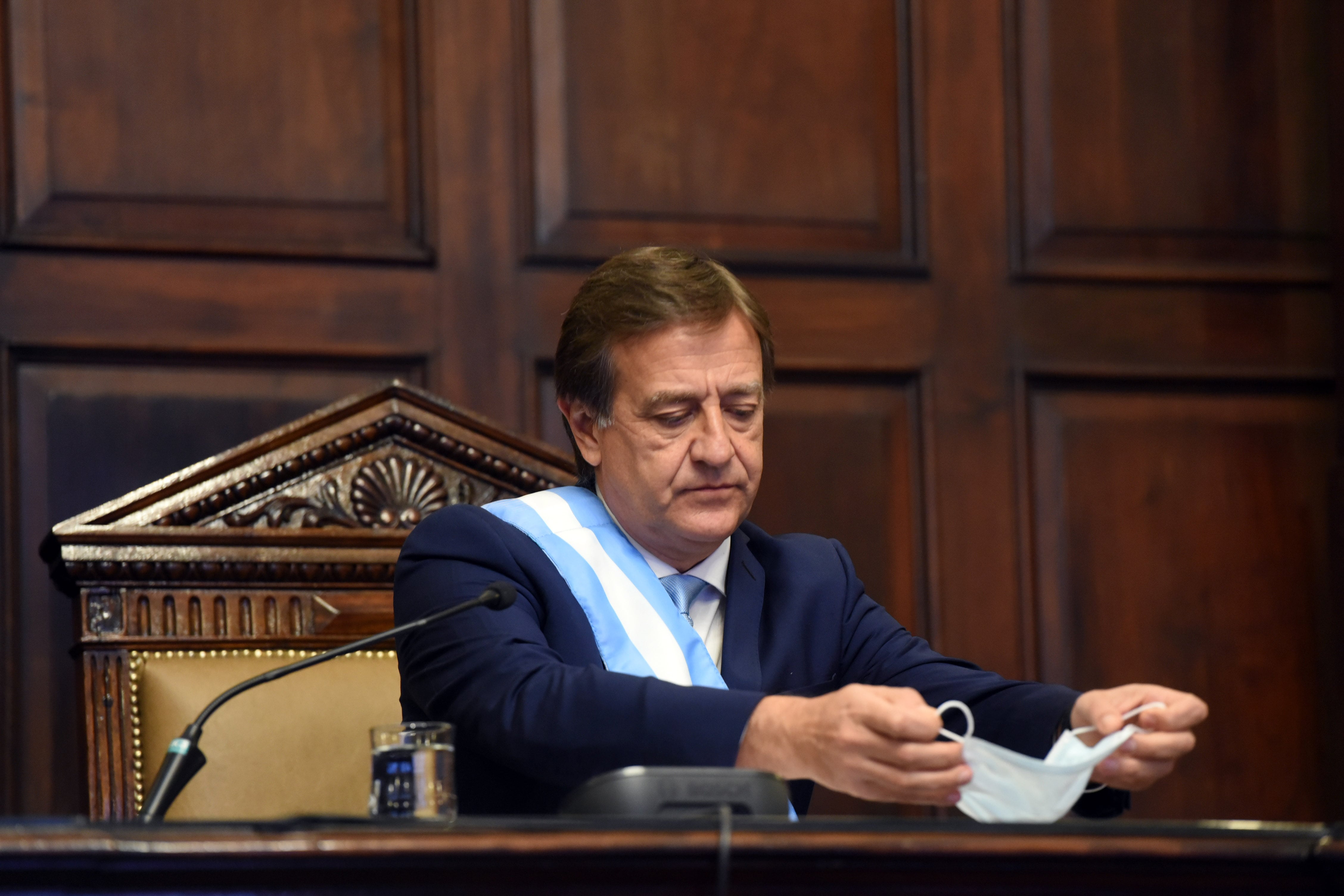 Primer discurso del Gobernador en la Legislatura. Foto: Prensa Gobierno de Mendoza