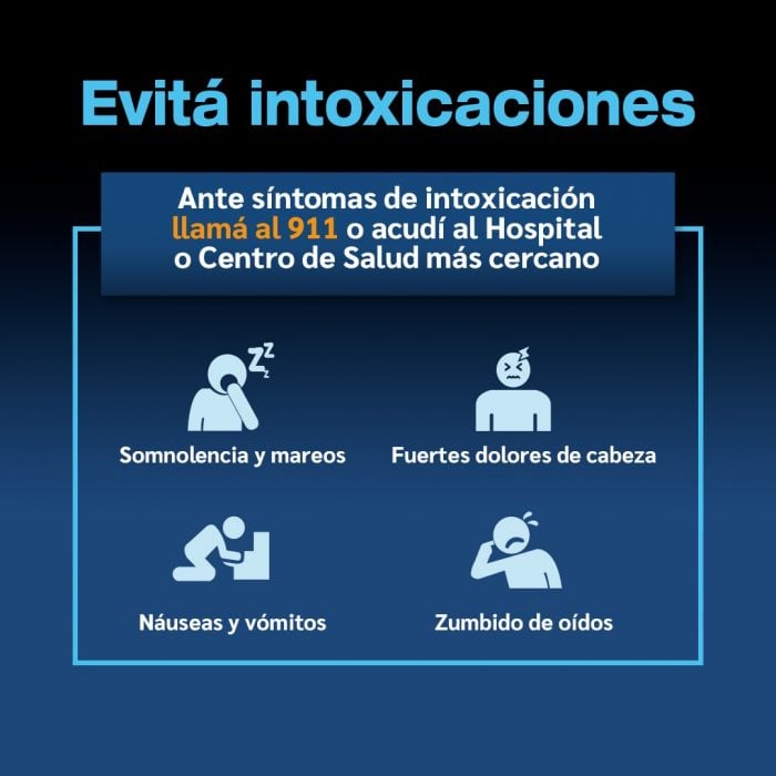 Recomendaciones de Defensa Civil: Cómo evitar intoxicaciones por monóxido de carbono.