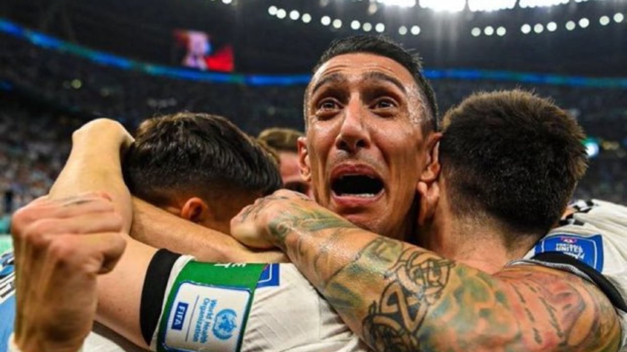 Ángel Di María, el jugador de los goles importantes y su llanto en la final ante Francia. 