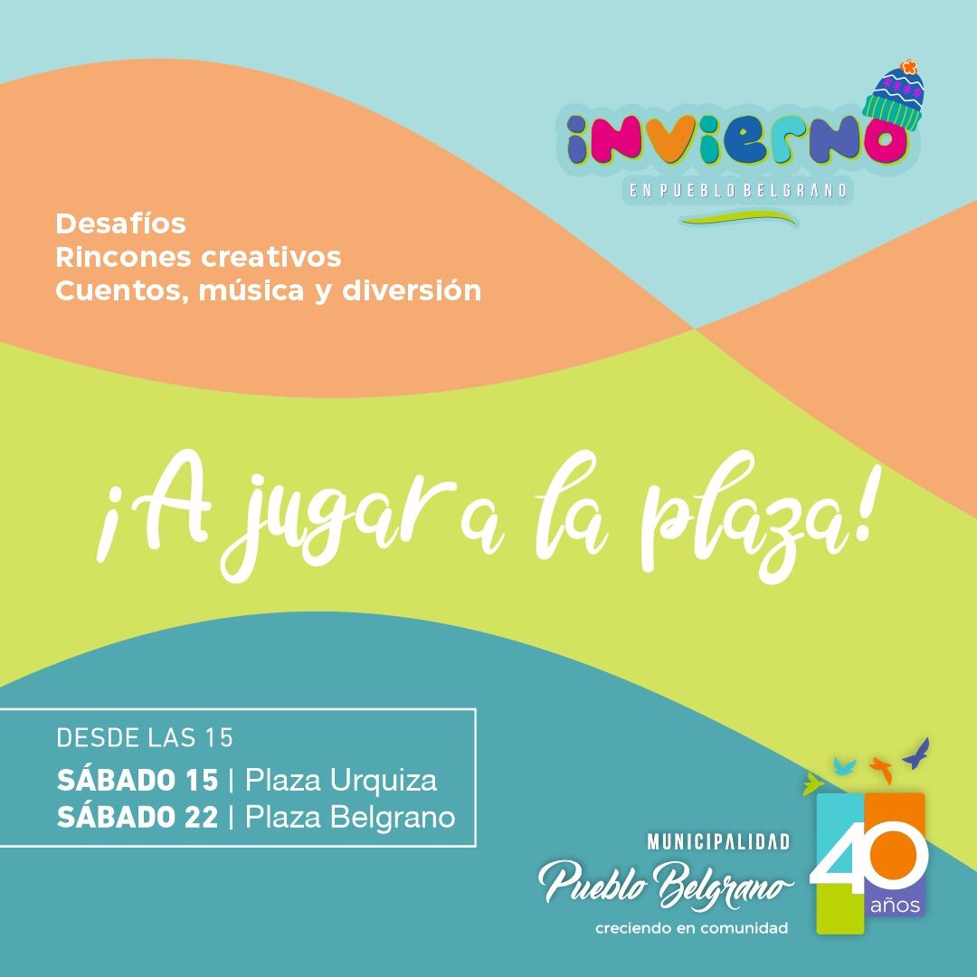 ¡A jugar a la plaza! vacaciones invierno