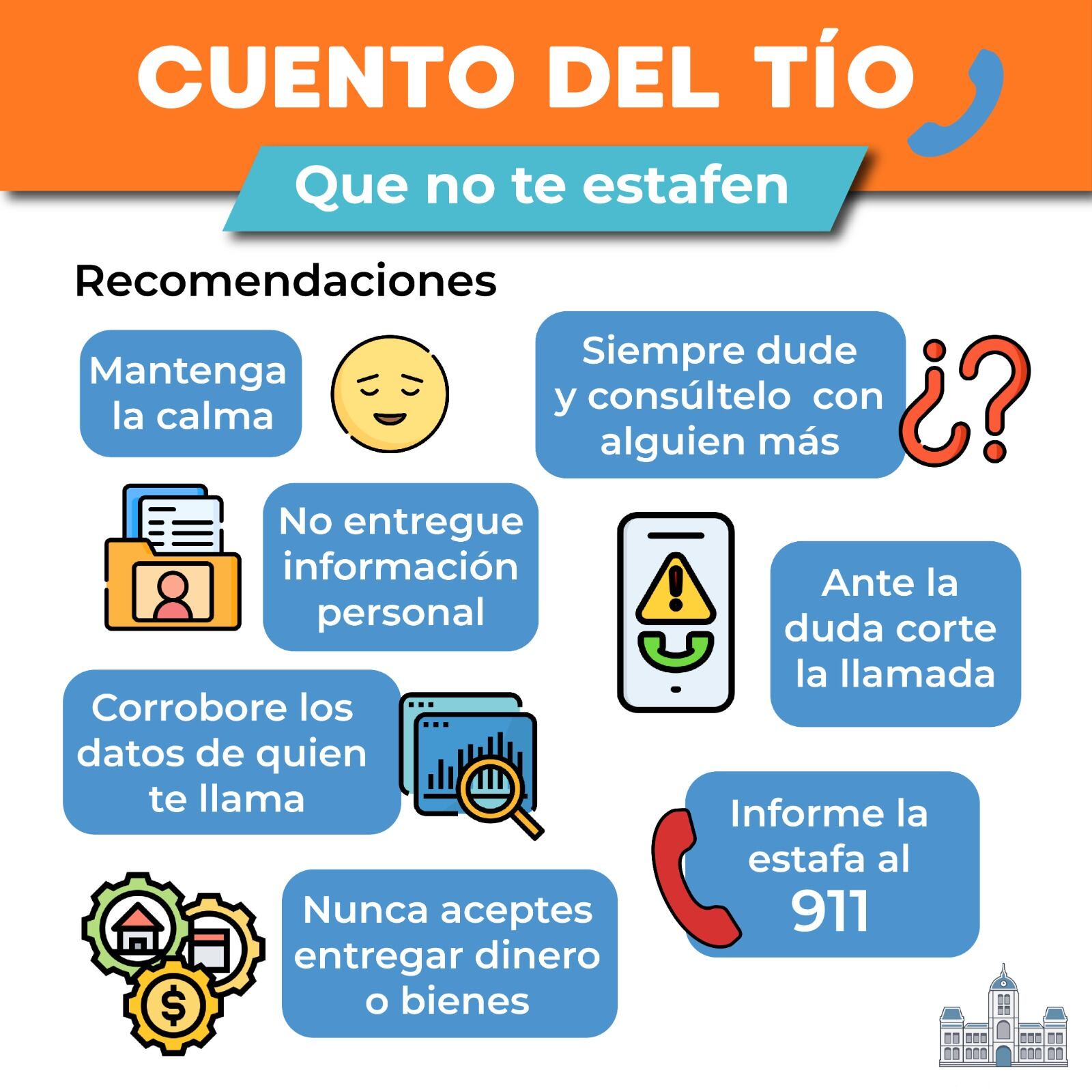 advertencia por “Cuento del Tío”