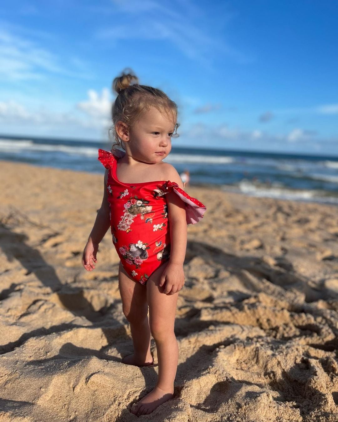 Ana García Moritán con su look para la playa.