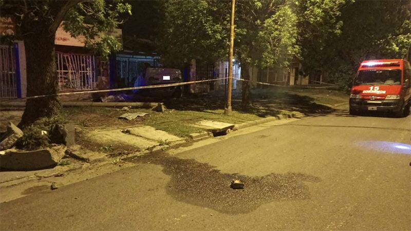 El accidente ocurrió en calle Santos Domínguez, entre Garrigó y Unamuno.