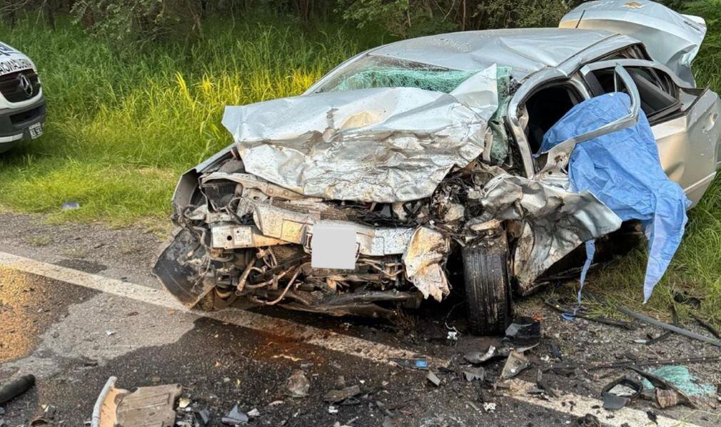 El Chevrolet quedó destruido.