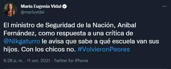 Funcionarios y candidatos de Cambiemos repudiaron a Aníbal Fernández