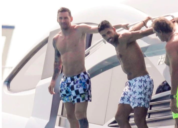 Lionel Messi y Luis Suárez en Ibiza