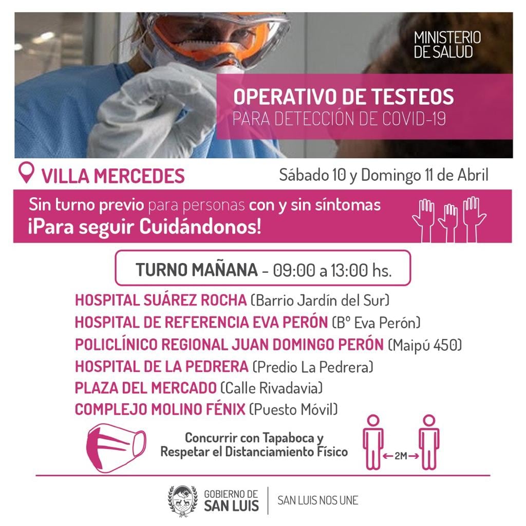 Intensifican las campañas de testeos para cortar la cadena de contagios de Coronavirus