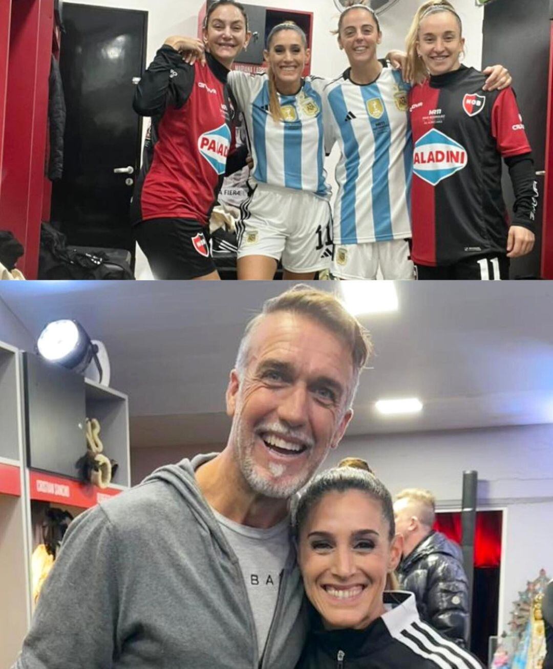 La "Sole" se llevó una foto con "Batigol".