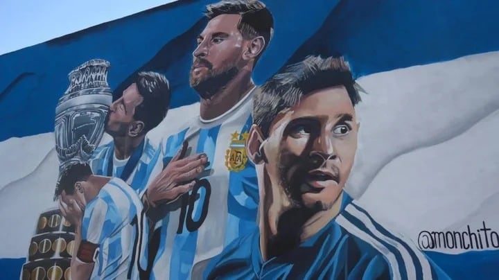 Ramón Cortez le dedicó un mural tras su logro en el Maracaná.