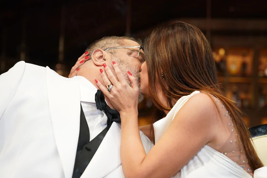 La boda de Jorge Lanata y Elba Marcovecchio.