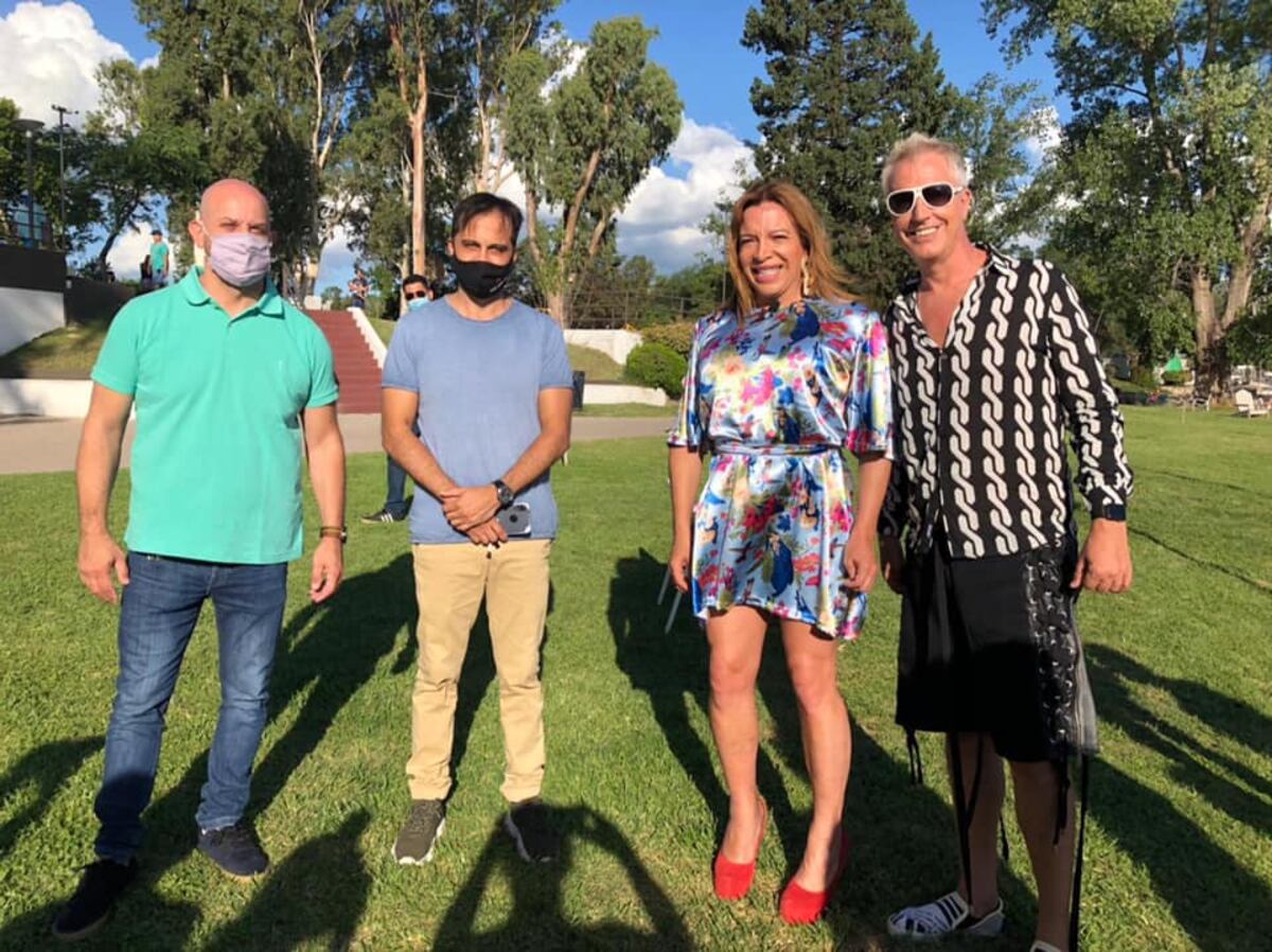 Marley y Lizy Tagliani pasaron por Carlos Paz y fueron recibidos por el intendente municipal