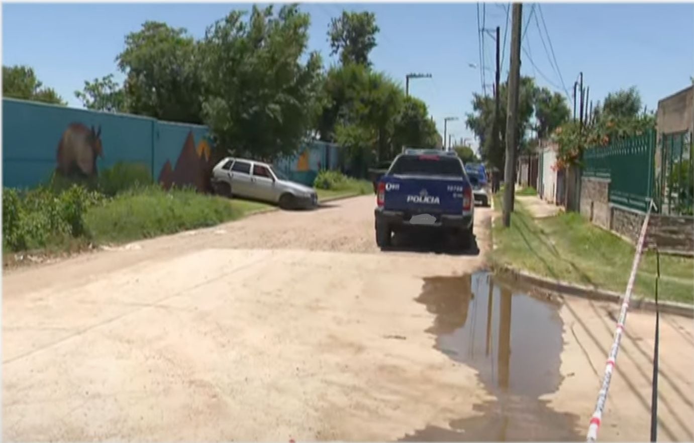 El operativo por el presunto femicidio en barrio Villa Boedo, Córdoba.