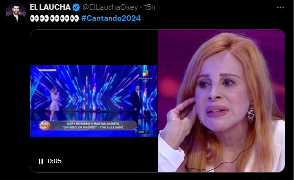 La reacción de Nacha Guevara mientras cantaba Coti Romero que se volvió viral