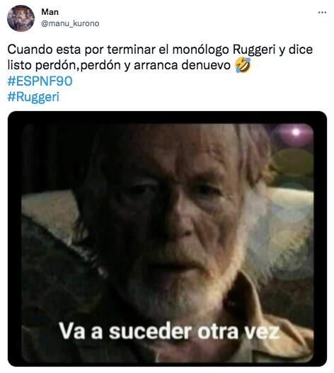 Los memes del enojo de Oscar Ruggeri.