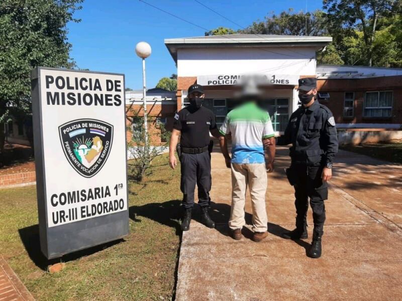 Eldorado: un hombre fue sorprendido robando de una construcción. Policía de Misiones