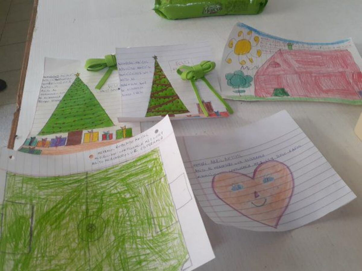 Le escribió una carta a Papá Noel contándole que perdió a varios familiares: “Deseo volver a ver a mi papá”