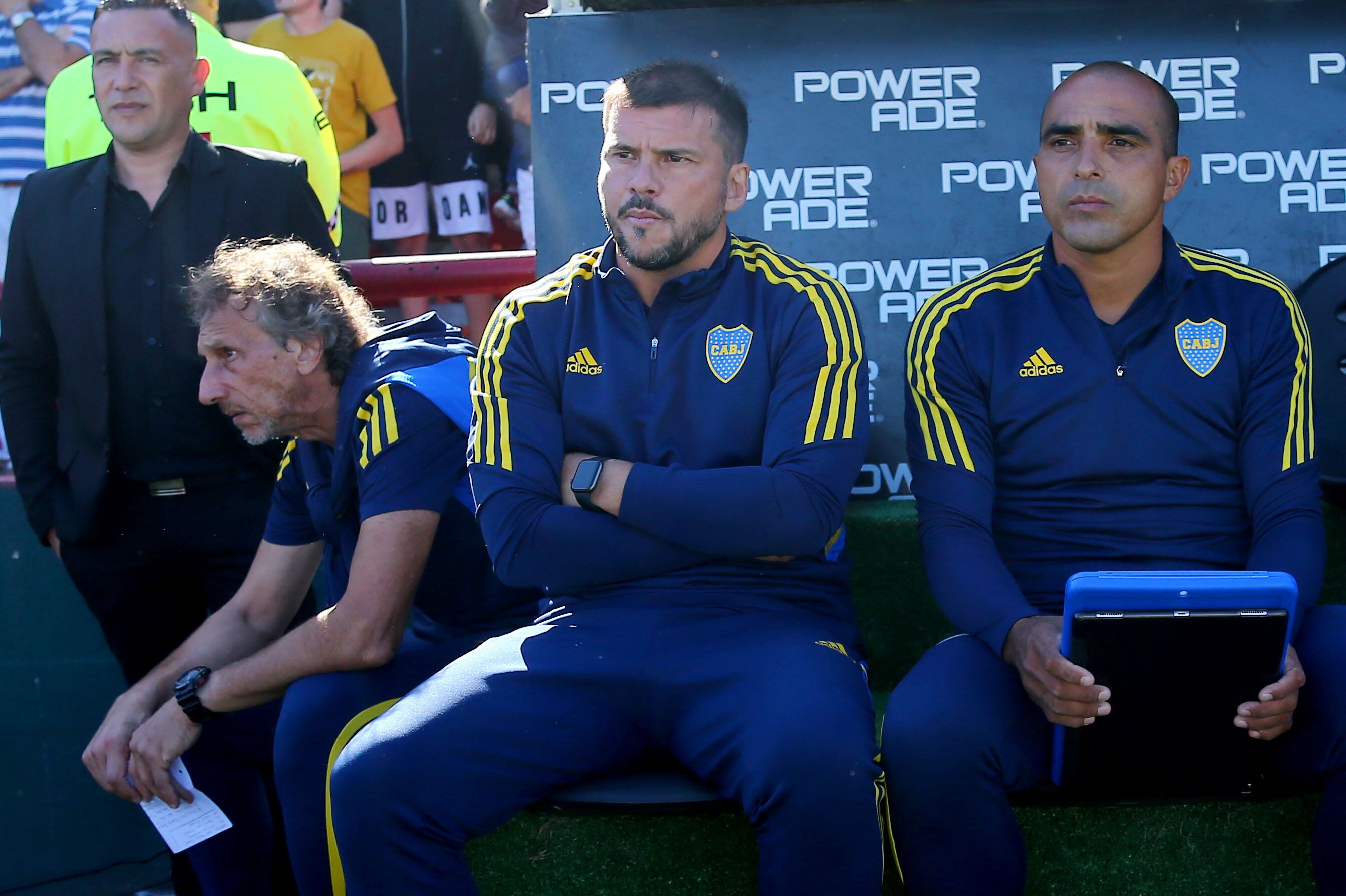 Mariano Herrón, el técnico interino de Boca, dirigirá al equipo en el debut en la Copa Libertadores 2023 en Venezuela. (Fotobaires)