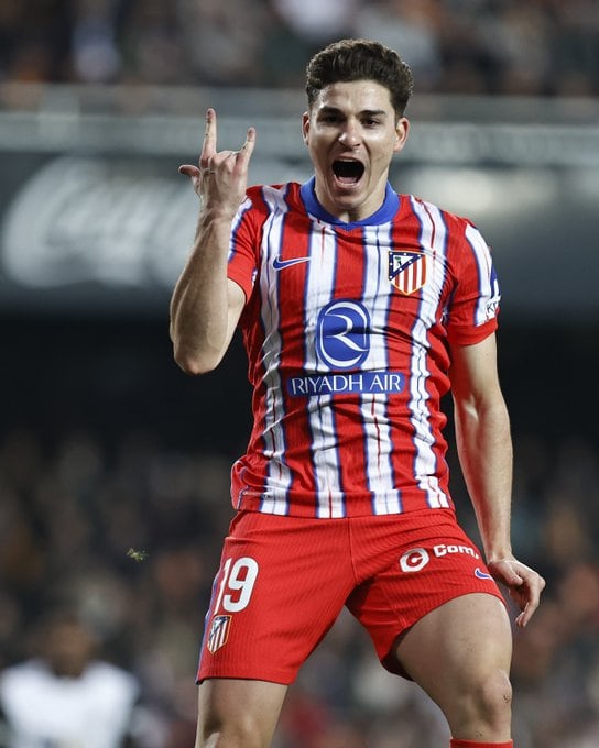 Álvarez y otra gran actuación en Atlético Madrid. (@Atlético).