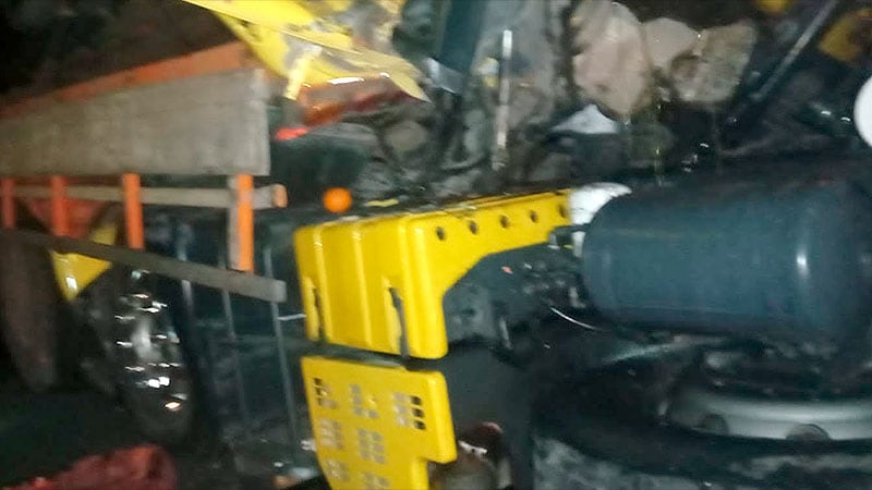 Accidente RN 14. Crédito: Bomberos Voluntarios de Ceibas