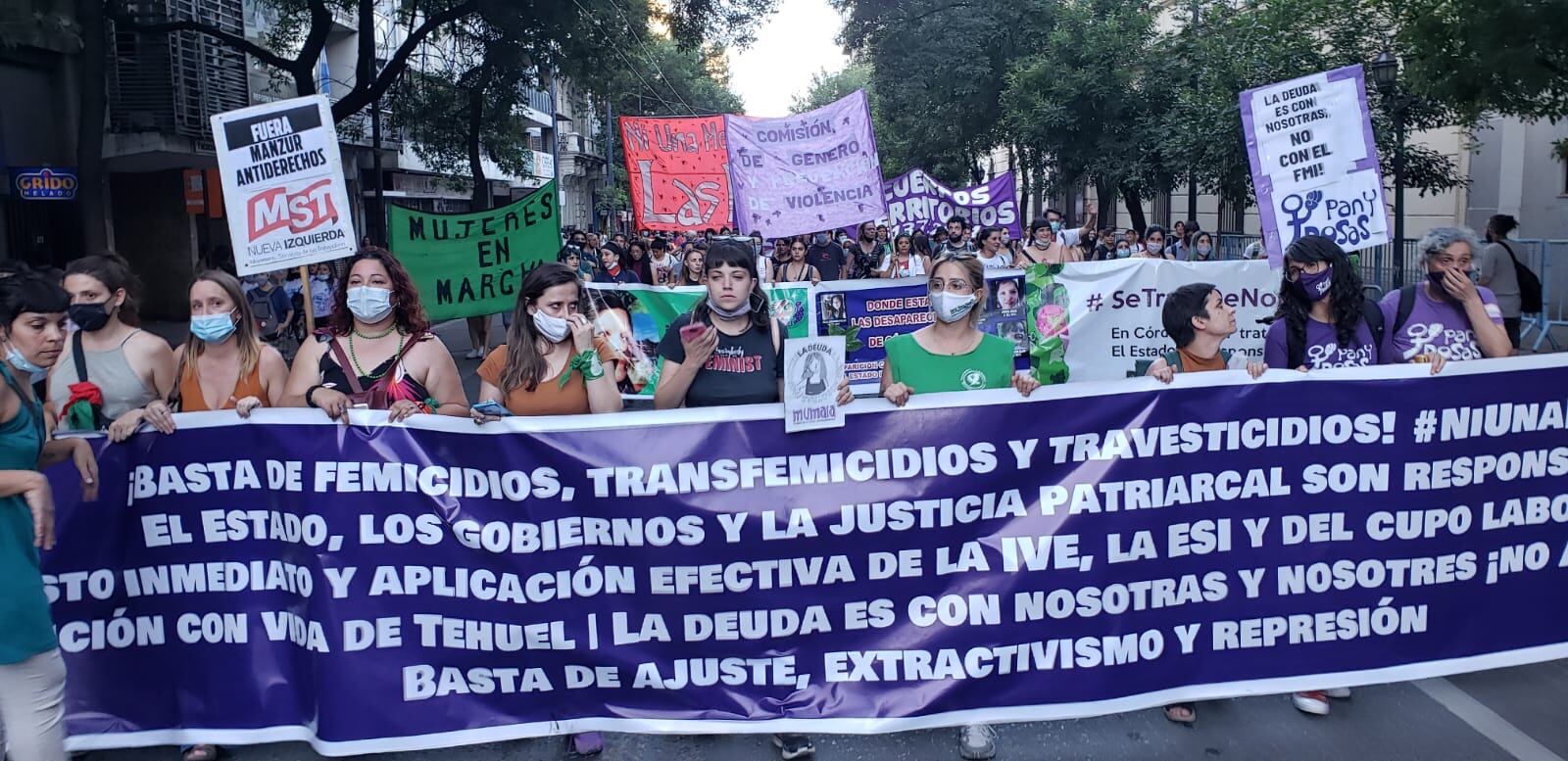 Marcha Ni Una Menos en Córdoba. (Javier Ferreyra/La Voz)