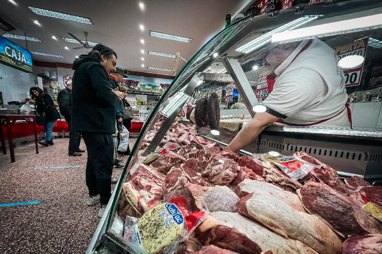 Carne, uno de los alimentos relegados de la alimentación por la suba de precios. EFE/ Juan Ignacio Roncoroni
