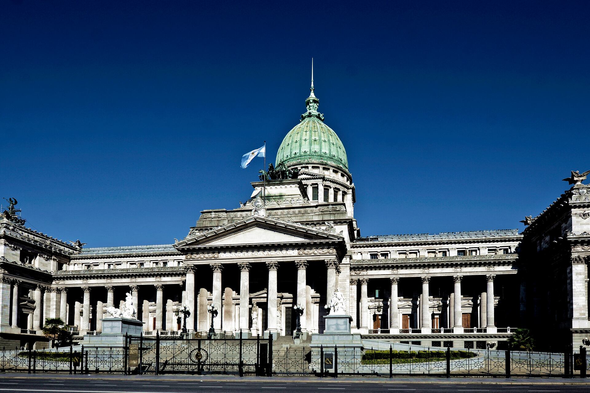 Fachada de la Cámara de Diputados de la Nación.