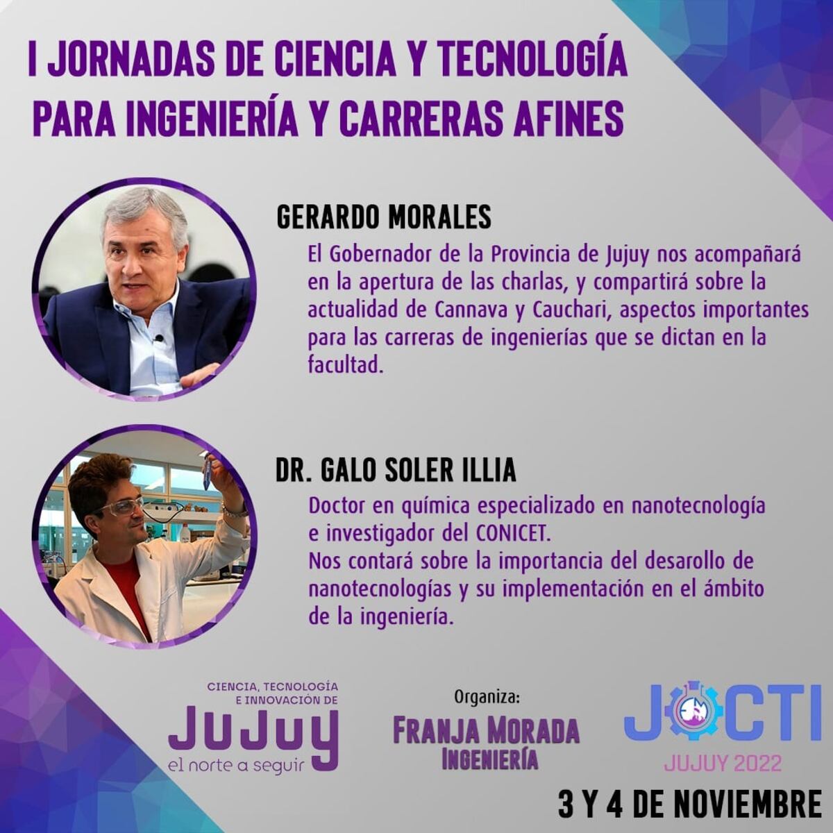 1º Jornada de Ciencia y Tecnología en la Escuela de Minas