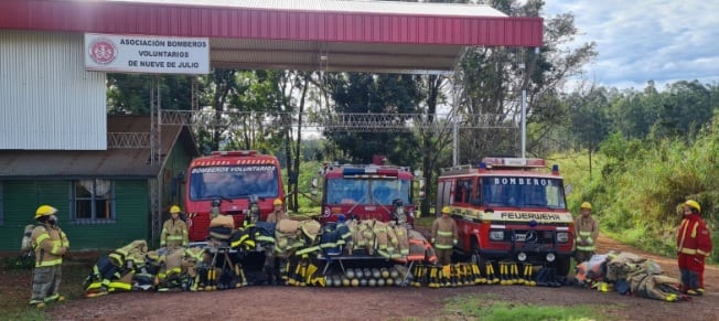 La Asociación de Bomberos Voluntarios de 9 de Julio recibe importante donación de la Fundación 911 de Estados Unidos.