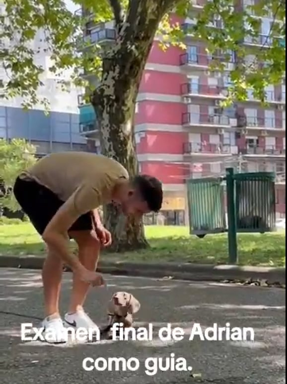 Un jugador de Independiente se recibió de adiestrador canino y sorprendió a los hinchas con el video