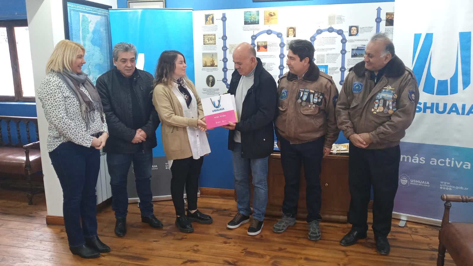 Visita del diputado VGM Aldo Leiva a la ciudad de Ushuaia.