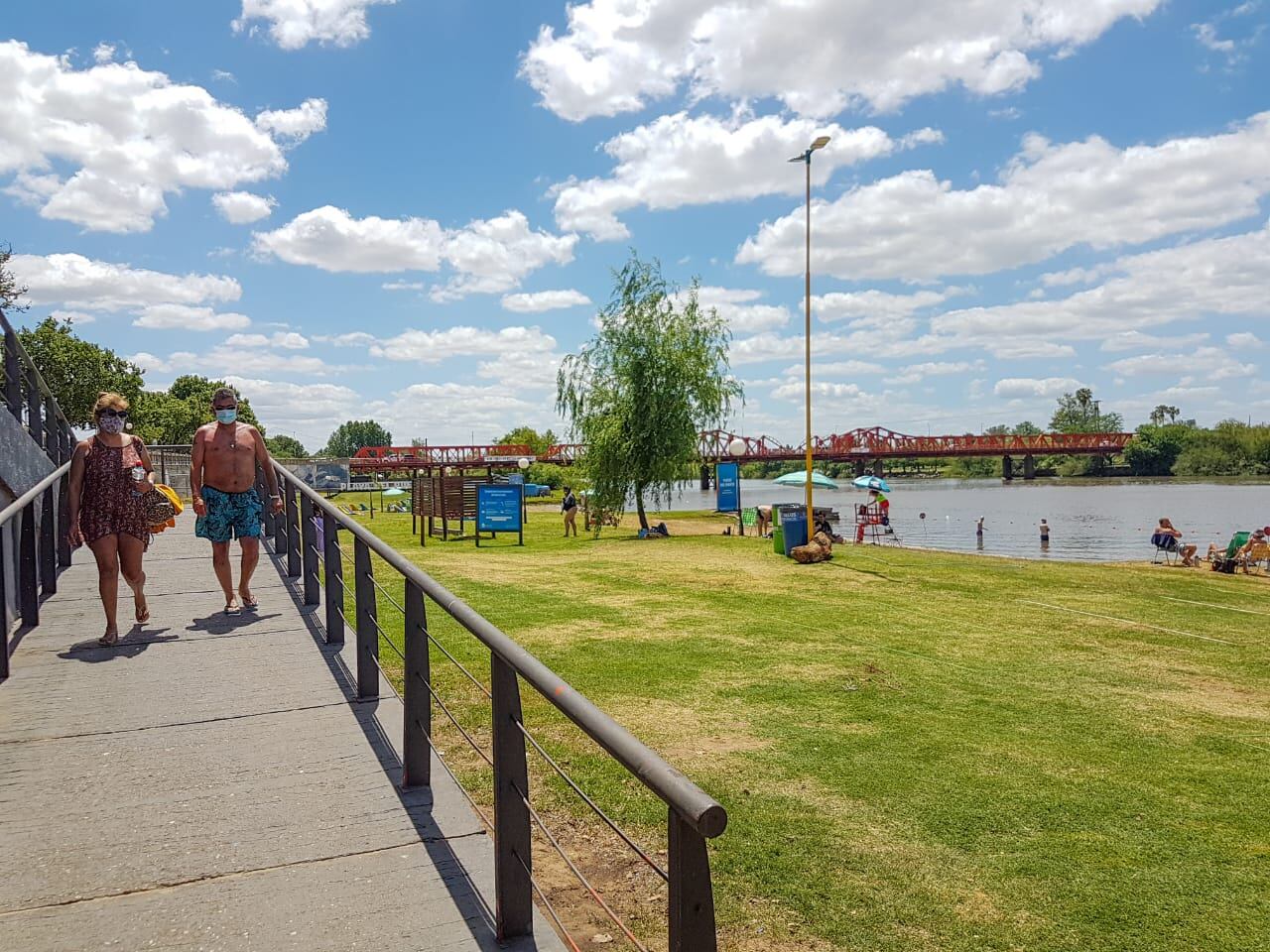 Playas públicas de Gualeguaychú durante el fin de semana largo