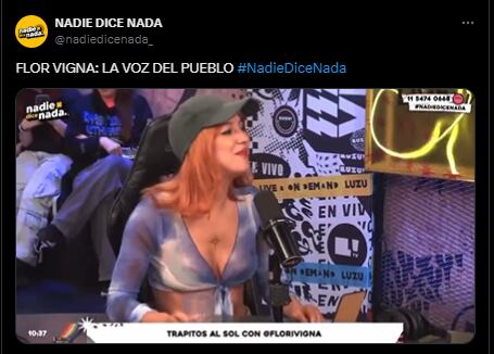 Flor Vigna y la picante pregunta a Momi Giardina