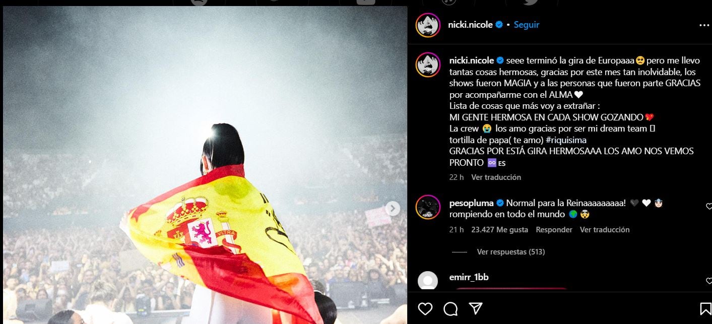 El comentario de Peso Pluma a Nicki Nicole