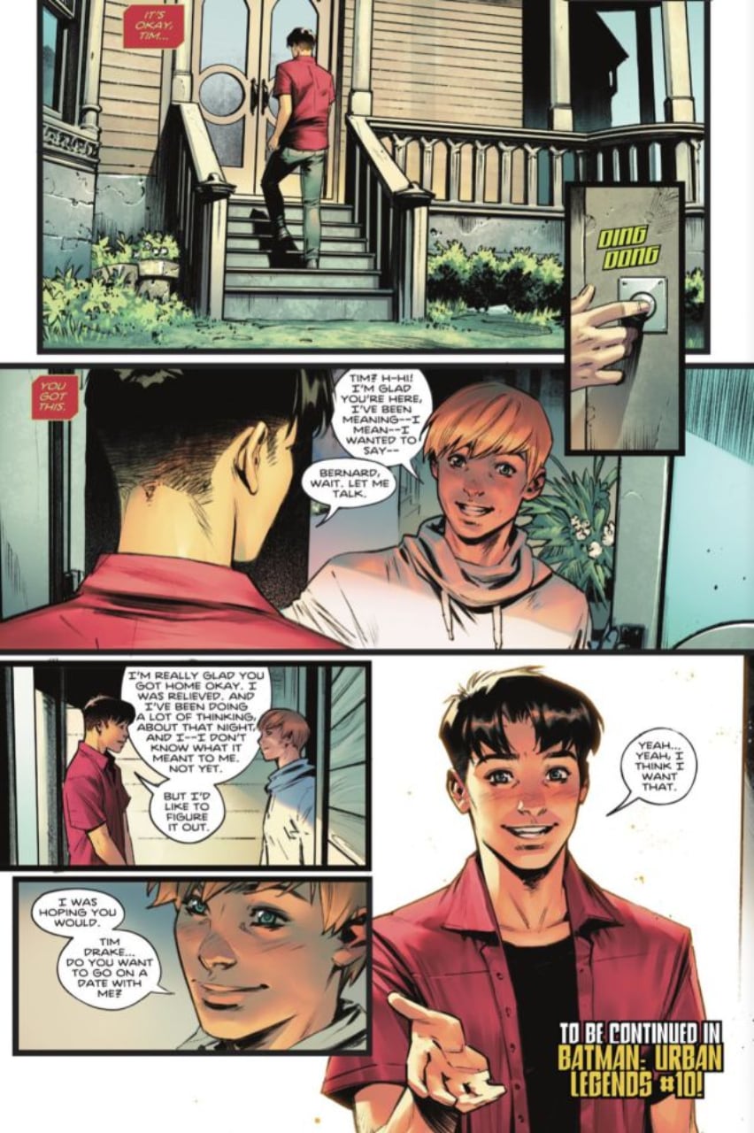 La chispa entre Tim Drake y Bernard Dowd en "Batman: Urban Legends"