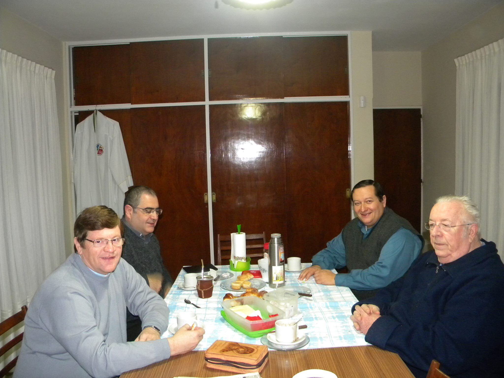 Padre Marcelo Cereda, Obispo Sergio Buenanueva, Padre Gabriel Camusso y Padre Osvaldo Vidotto (F)