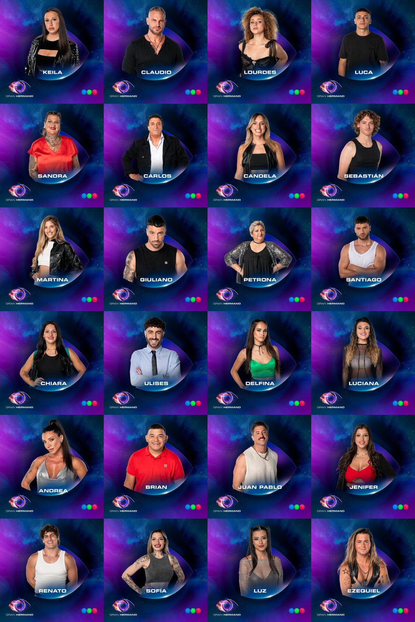 Todos los participantes de Gran Hermano 2025