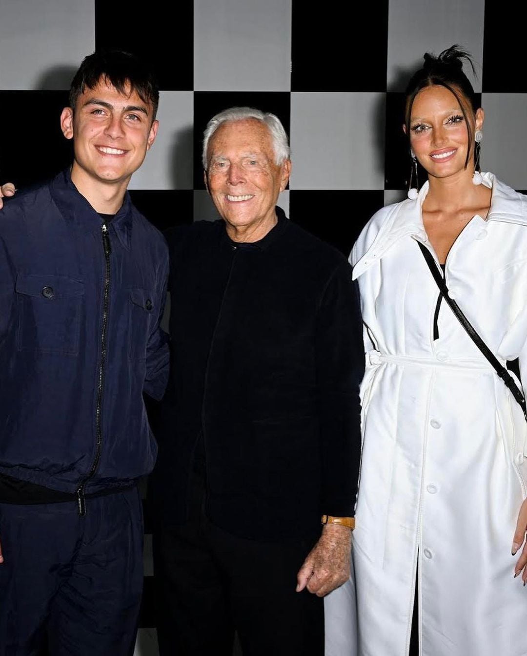 Oriana Sabatini con Giorgio Armani