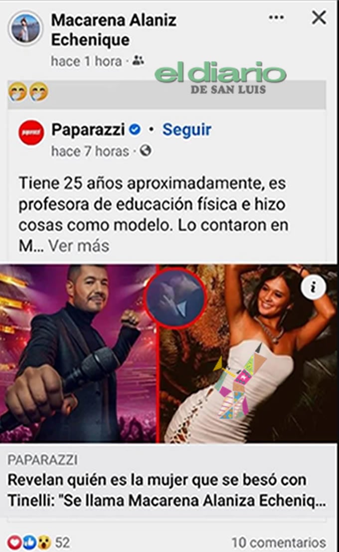 Macarena Alaniz Echenique, su reacción en las redes.