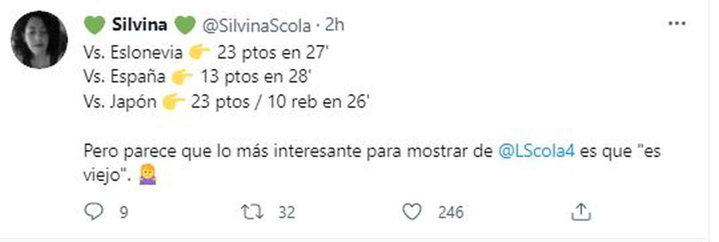 La defensa de Silvina Scola, hermana de Luis.