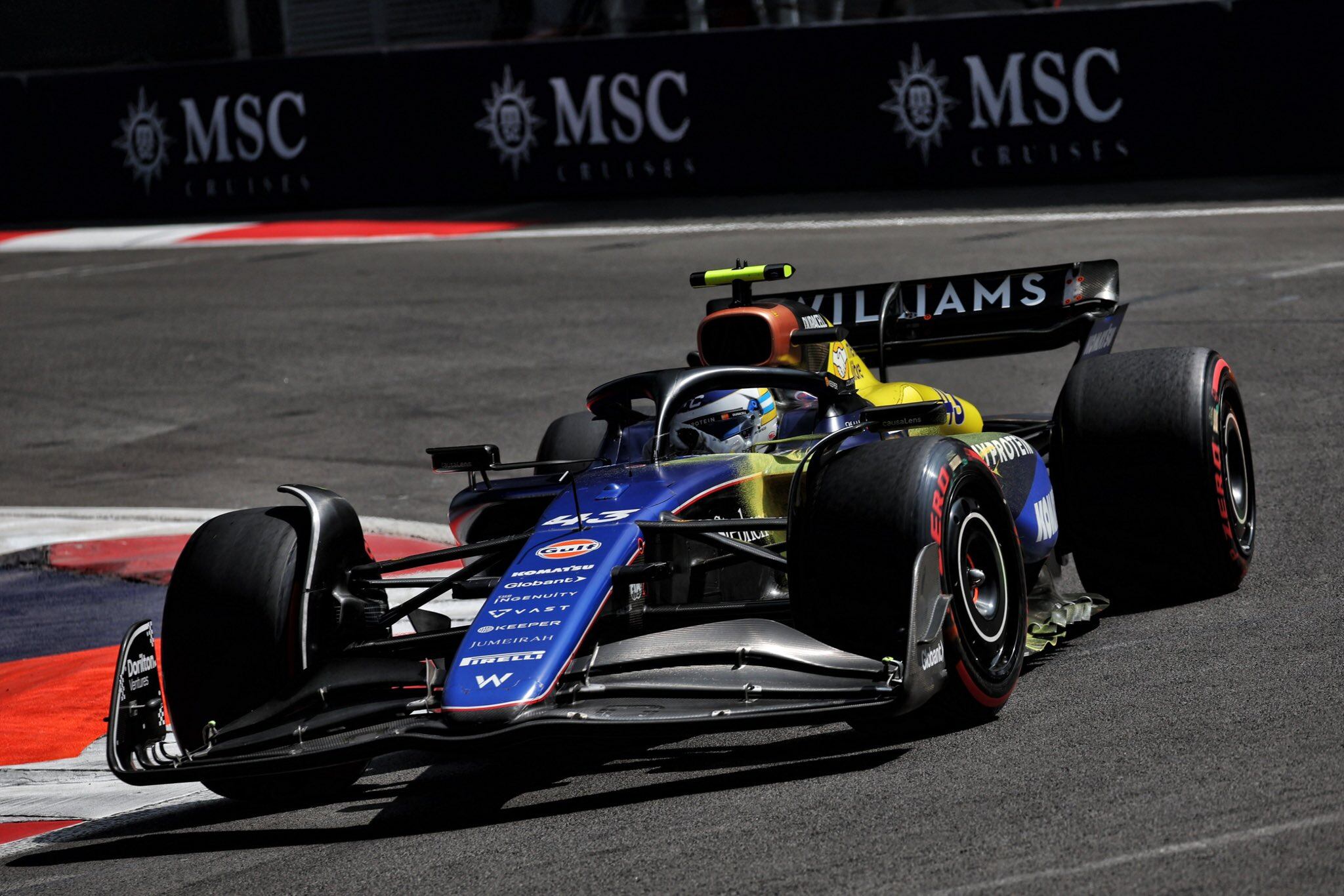 Franco Colapinto en la clasificación del Gran Premio de México de la Fórmula 1. (Prensa Williams)